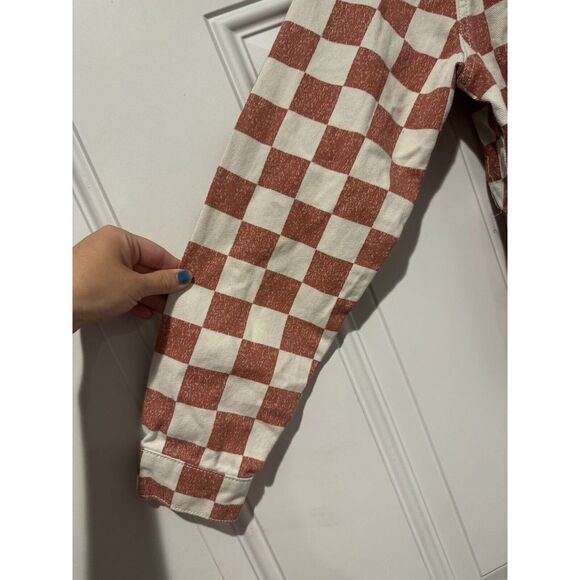 Disney Lady & The Tramp Tony's Restaurant‎ Denim Checkered Jacket Womens S - Picture 6 of 16